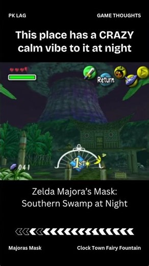 Zelda Majoras Mask southern swamp at night is super relaxing and one of the best spots for ambience