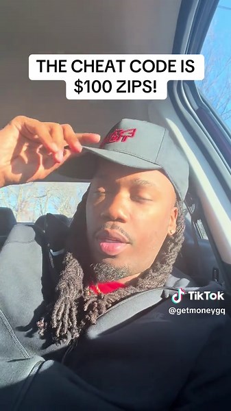 $100 ZIPS CHEAT CODE! #traptok #hustletok #xyzbca