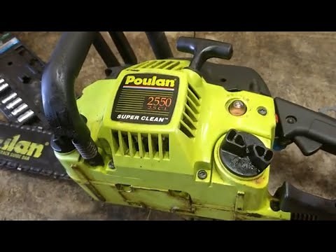 poulan 2550 woodmaster chainsaw carburetor adjustment