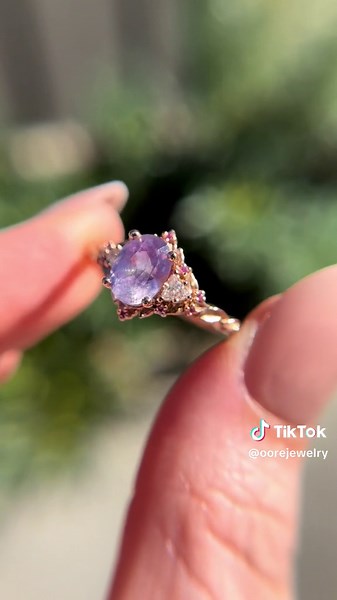 Opalescent Sapphire Engagement Ring | Oore Jewelry Collection