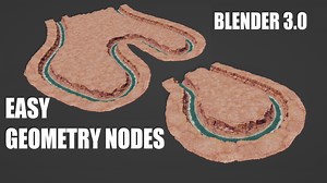 Procedural Canyon Geometry Nodes B3.0