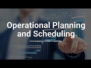 Operational Planning and Scheduling