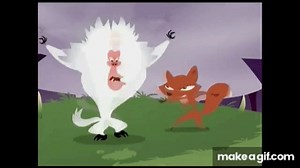 Skunk Fu - Fox vs. Baboon on Make a GIF