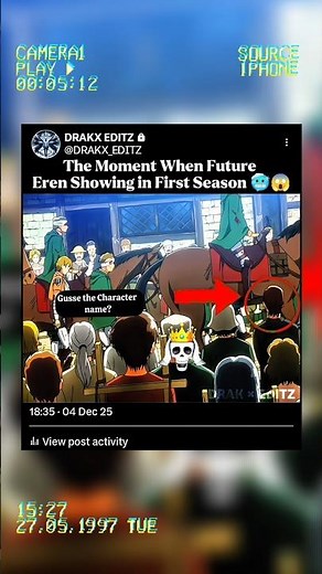THE MOMENT WHEN FUTURE EREN SHOWING IN FIRST SEASON,~~ATTACK ON TITAN