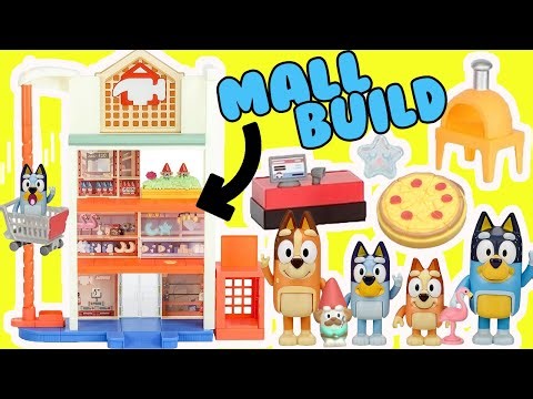 Bluey and Bingo Build Hammerbarn Shopping Mall with Stickers and Decorations