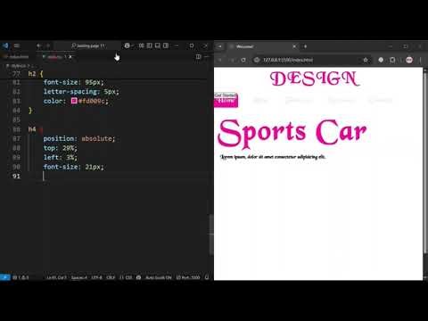 Clean & Minimal Landing Page – Step-by-Step Tutor