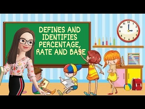 MATH 5 Q3 WEEK 1 DEFINES AND IDENTIFIES PERCENTAGE, RATE AND BASE
