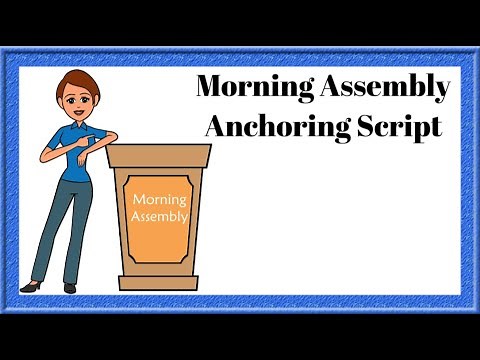 morning assembly anchoring script in english muslim | anchoring script in islamic school