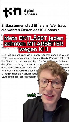 🚨 Meta entlässt 10% der weltweiten Belegschaft.