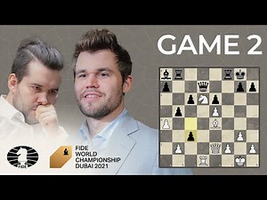 FIDE World Chess Championship Game 2 | Carlsen vs Nepo