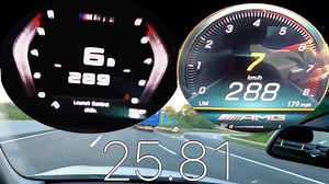 BMW M5 CS and Mercedes-AMG GT 63 S Autobahn Sprint Race Takes Both to 180 MPH