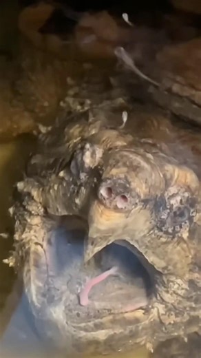 The Alligator Snapping Turtle: Catches fish with a lure!