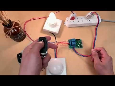 433MHz Universal Wireless Remote Control AC220V 2CH rf Relay Receiver and Transmitter