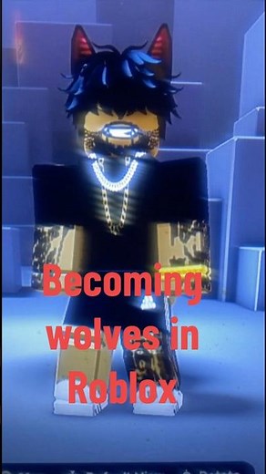 Becoming wolves in Roblox ￼