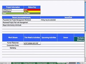 (9) Status Report - Project Management