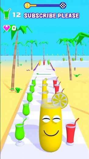 Juice 🧃🥤 Run - New game | Satisfying level 😌🙂‍↕️ but also it's hard #shorts #youtubeshorts #gaming