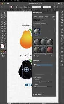 Adobe Illustrator 2026 – Draw Realistic 3D Pears Like a Pro 🍐