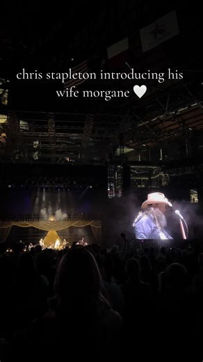 Chris Stapleton Introduces Morgane at Globe Life Field