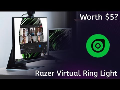Razer made a virtual ring light? Is it worth $5?