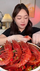 253K views · 2.7K reactions | Part 1 Mukbang red shrimp ️戀 #asmr #yummy #asmrsounds #chinesefood | Eat with Boo | Facebook