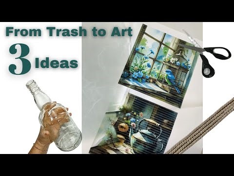 3 Stunning Glass Bottle DIYs✨ Easy Crafts You'll Want to Try Today!