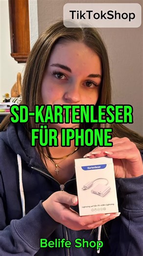 SD-Kartenleser für iPhone, SD-Kartenadapter mit Beleuchtung und USB C,Dual Plug&Play-Anschlüsse,unterstützt microSD,SD und USB-A OTG,tragbarer Tracking-Kamera-Speicherleser für iPhone,Mac,MacBook,iPad🤗Belife Shop.#trackingkameraspeicherleserfüriphone #sdkartenleserfüriphone #tiktokshop #sdkartenadapter #speicherleserfüriPhone