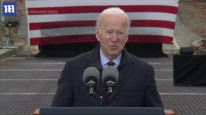 Biden pushes infrastructure plan at rusty New Hampshire bridge