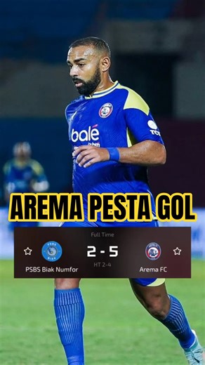Hasil PSBS Biak Vs Arema FC 2-5 || BRI SUPER LEAGUE #arema #liga1