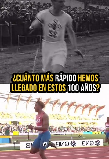 Cuánto mas rápido la humanidad ha llegado en 100 años? #tiktokdeportes #atletismo #deporte #atleta #usainbolt