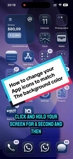 How Change your app icon’s color to match your background color and more #iphonetricks #tech #fyy