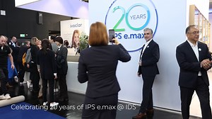 Celebrating 20 years of IPS e.max all-ceramic at #IDS2025! Since its introduction 20 years ago, IPS e.max has set new benchmarks in all-ceramic dental restorations, combining high strength with outstanding esthetics to meet a wide range of clinical needs. Join us in celebrating this milestone – with more exciting events and highlights to come throughout the year! #Ivoclar #MakingPeopleSmile #IPSemax #emax #emax20 #allceramic | Ivoclar