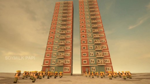 Demolition Fun in Teardown Tower - Minecraft Gaming