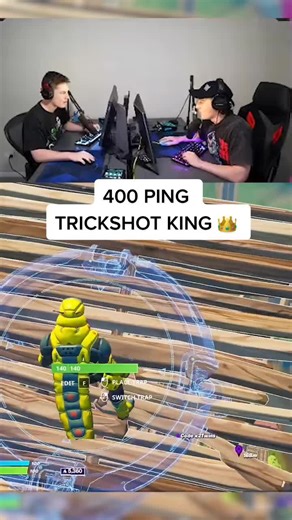 400 Ping Trickshot King: X2Twins Fortnite Gameplay