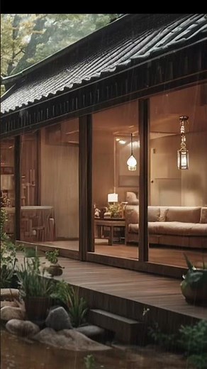 Cozy Wooden Cabin in Heavy Rain | Relaxing Rain Sounds for Deep Sleep & Stress Relief