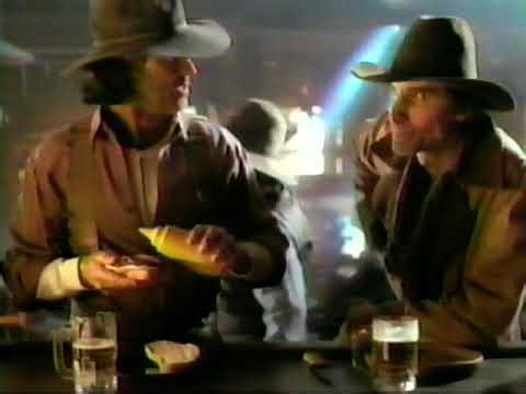 Gulden's Spicy Brown Mustard commercial - "Yer yella..." - old west saloon - 1992
