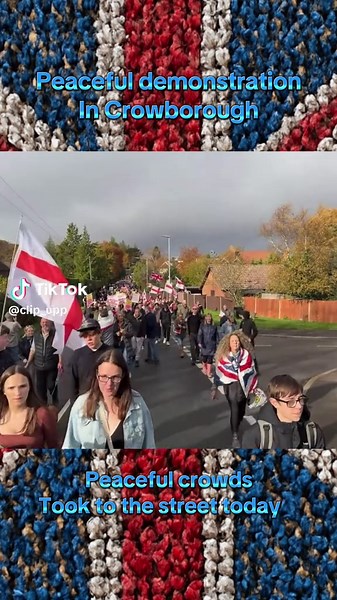 Peaceful Demonstration in Crowborough