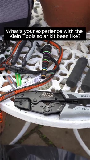 What has your experience been like with the Klein Tools solar kit? That's what we asked @apprentice121 Mark Allison. You can grab the kit for yourself from CEF or CEF online!
