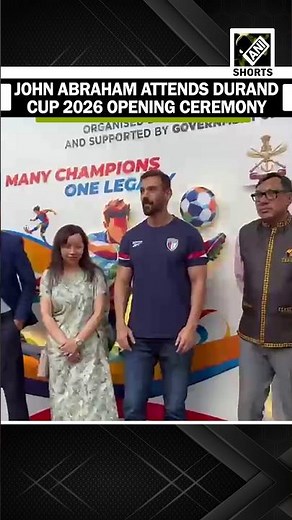 Actor John Abraham attends grand opening ceremony of Durand Cup 2026 in Shillong