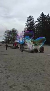 19K views · 1.6K reactions | Love Vancouver so much. Ran into @Vancitybubbles on the beach. Beautiful, mesmerizing, meditative experience. | Noel Fisher | Facebook