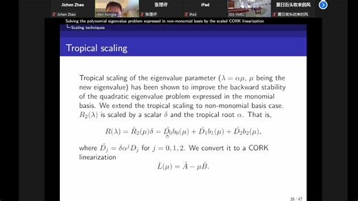 Solving the polynomial eigenvalue problem expressed in non-monomial basis by the