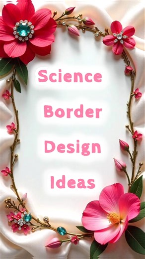 Science Border Design Ideas🧪🧬#art #shorts #borderart #artlover
