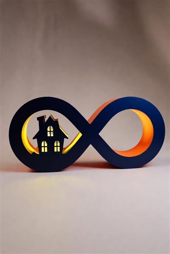 Infinity House Lamp STL, LED Infinity Symbol Home Decor, Modern Lighted 3D Print Model - Etsy UK