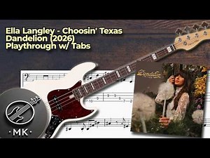 Choosin' Texas Bass Tutorial | Ella Langley | Learn & Play Along
