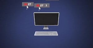 Animation Media Icons Computer Social Media Digital Interface Concept Digitally