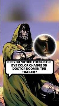 Did you notice the subtle eye color change on Doctor Doom in the trailer?#fyp#avengersdoomsday
