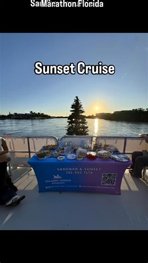 The weather is still great for a sunset cruise 🌅 Come get out on the water for a different viewing experience on our 52' Catamaran 💦 💻 www.IslandGirlsExcursions.com ☎️ 305-902-7479 📍Marathon, Florida Keys #IslandGirlsExcursions #FloridaKeys #SunsetCruise | Island Girls Excursions