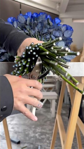 プロポーズに贈る青いバラ108本の花束 #花束 #プロポーズ #バラ #花 #花屋