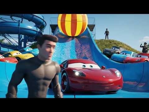 Car Race Slide|Colorful Car on Slide|Toddler Car Slide