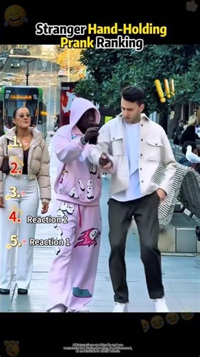 Random street hand-holding prank, strangers' reactions are so real.#funny #funnyvideos #shorts