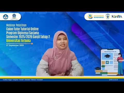 Video Perkenalan Tutor Tutorial Online Universitas Terbuka